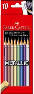 Ecolapis Cor C/10 Cores Metalic - Faber Castell