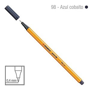 Caneta Point 88/98 0,4mm Azul Cobalto - Stabilo