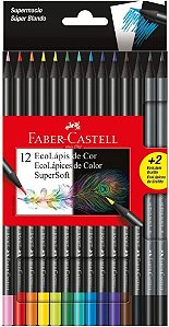 Ecolapis Cor C/12 + 2 Supersoft - Faber Castell