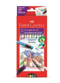 Ecolapis Cor C/12 Cores Apagavel - Faber Castell