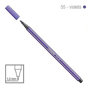 Caneta Point 68/55 1,0mm Violeta - Stabilo