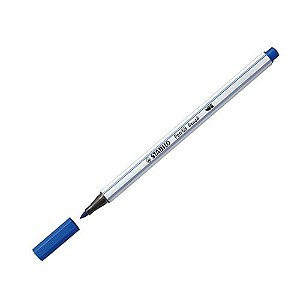 Caneta Pen 568/32 Brush Azul Escuro - Stabilo
