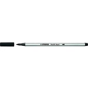 Caneta Pen 568/46 Brush Preta - Stabilo