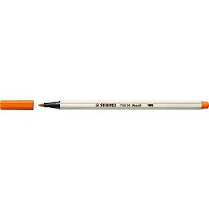 Caneta Pen 568/54 Brush Laranja - Stabilo