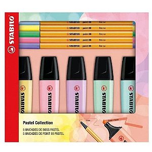 Kit Pastel Collection C/10 Boss/point - Stabilo