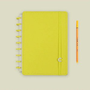 Caderno Medio All Yellow - Caderno Inteligente