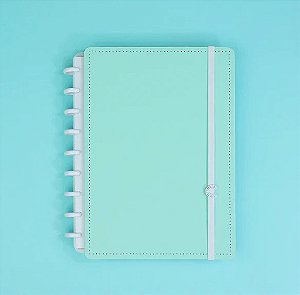 Caderno Medio Verde Pastel - Caderno Inteligente