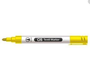 Marcador Textil 3,0mm Marker Amarelo - Cis