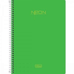 Caderneta Esp Cp 1/8 80f Neon Verde - Tilibra