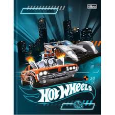 Caderno Broc Cd 1m 80f Hot Wheels - Tilibra