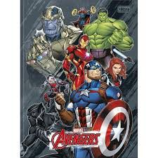 Caderno Broc Cd 1m 80f Avengers Asb - Tilibra