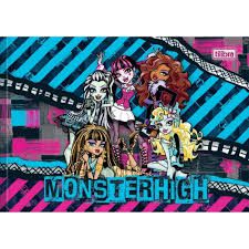 Caderno Broc Cd 40f Desenho Monster High - Tilibra
