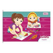 Caderno Broc Cd 40f Caligrafia Sapeca Fem -tilibra