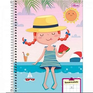 Caderno Esp Cd 96f Quadriculado Sapeca - Tilibra