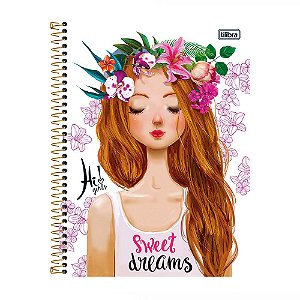 Caderno Esp Cd 1/4 80f Hi Girls - Tilibra