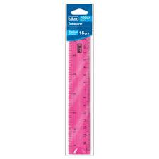 Regua 15cm Flexivel Rosa - Tilibra