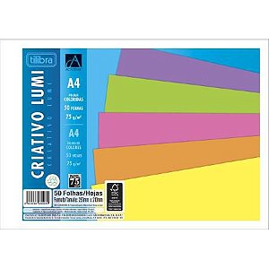 Caderno Criative A4 75g 50f Academie Lumi -tilibra