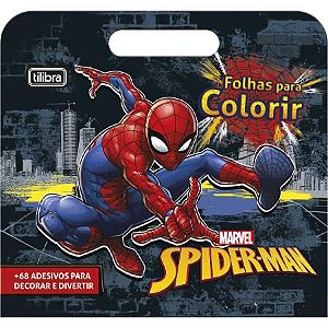 Folha Colorir Maleta Spider - Tilibra