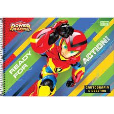 Caderno Esp Cd Cartografia 80f Power P - Tilibra