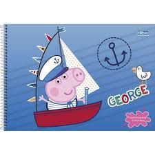 Caderno Esp Cd Cartografia 80f Peppa - Tilibra