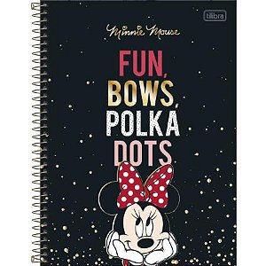 Caderno Esp Univ Cd 1m 80f Minnie - Tilibra