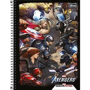 Caderno Esp Cd Univ 10m 160f Avengers Game-tilibra