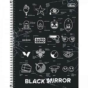 Caderno Esp Cd Univ 16m 256f Black Mirror -tilibra