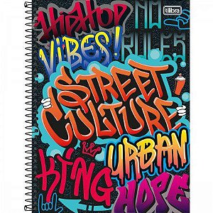 Caderno Esp Cd Univ 16m 256f Graffiti - Tilibra