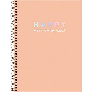 Caderno Esp Cd Univ 16m 256f Happy - Tilibra