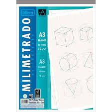 Caderno Coleg A3 75g 50f Milim Acad Bco - Tilibra