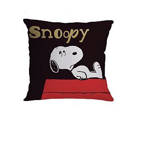 Almofada 40x40cm Fibra Veludo Getgoi Snoopy - Zona