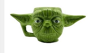 Caneca 400ml Formato 3d Star Wars Mestre Yod- Zona