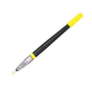 Caneta Pincel Aquarela Amarelo - Pentel