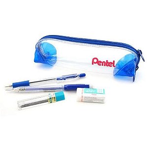 Kit Pencase Azul - Pentel
