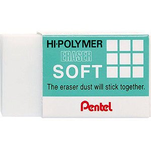 Borracha Hi-polymer Soft Branca - Pentel