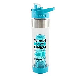 Garrafa 750ml C/infusor Motivacao - Zona