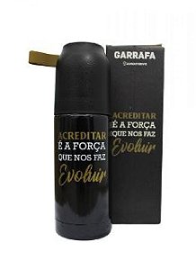 Garrafa 350ml C/tp De Couro Acreditar - Zona