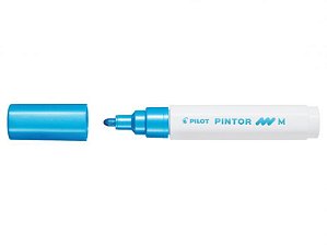 Marcador Medio 1,4mm Pintor Azul Metalico - Pilot