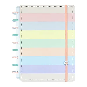 Caderno Medio Arco-iris Past - Caderno Inteligente