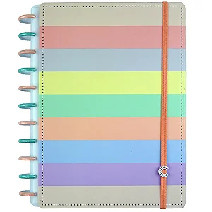 Caderno G+ Arco-iris Pastel - Caderno Inteligente