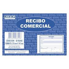 Bloco Recibo Comercial 50f 215x147mm - Sd
