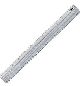 Regua 40cm Aluminio - Cis