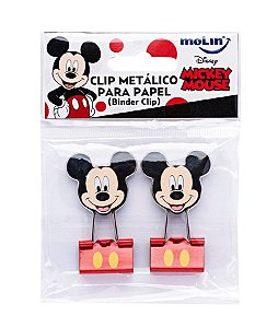 Binder Clips C/2 Mickey Mouse - Molin