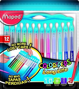 Estojo C/12 Hidrografica Color Peps Lg Life -maped