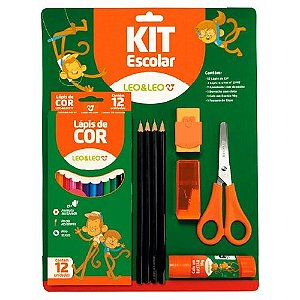 Kit Escolar C/20 Pecas Sortido - Leo E Leo