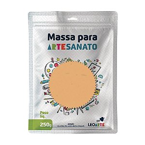 Massa E V A 250g Pastel Laranja - Leoarte