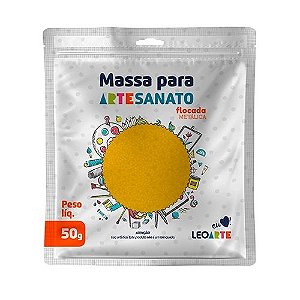 Massa E V A 50g Flocada Metal Dourado - Leo E Leo