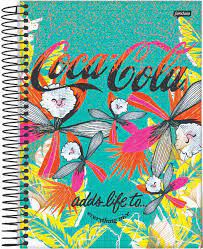 Caderno Esp Univ Cd 10m 200f Coca Girl - Jandaia