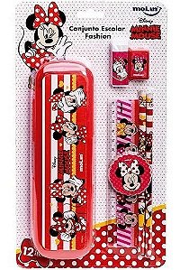 Kit Escolar Blister C/6 Fashion Minnie - Molin