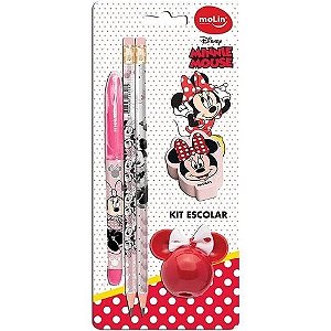 Kit Escolar Blister C/5 Minnie - Molin